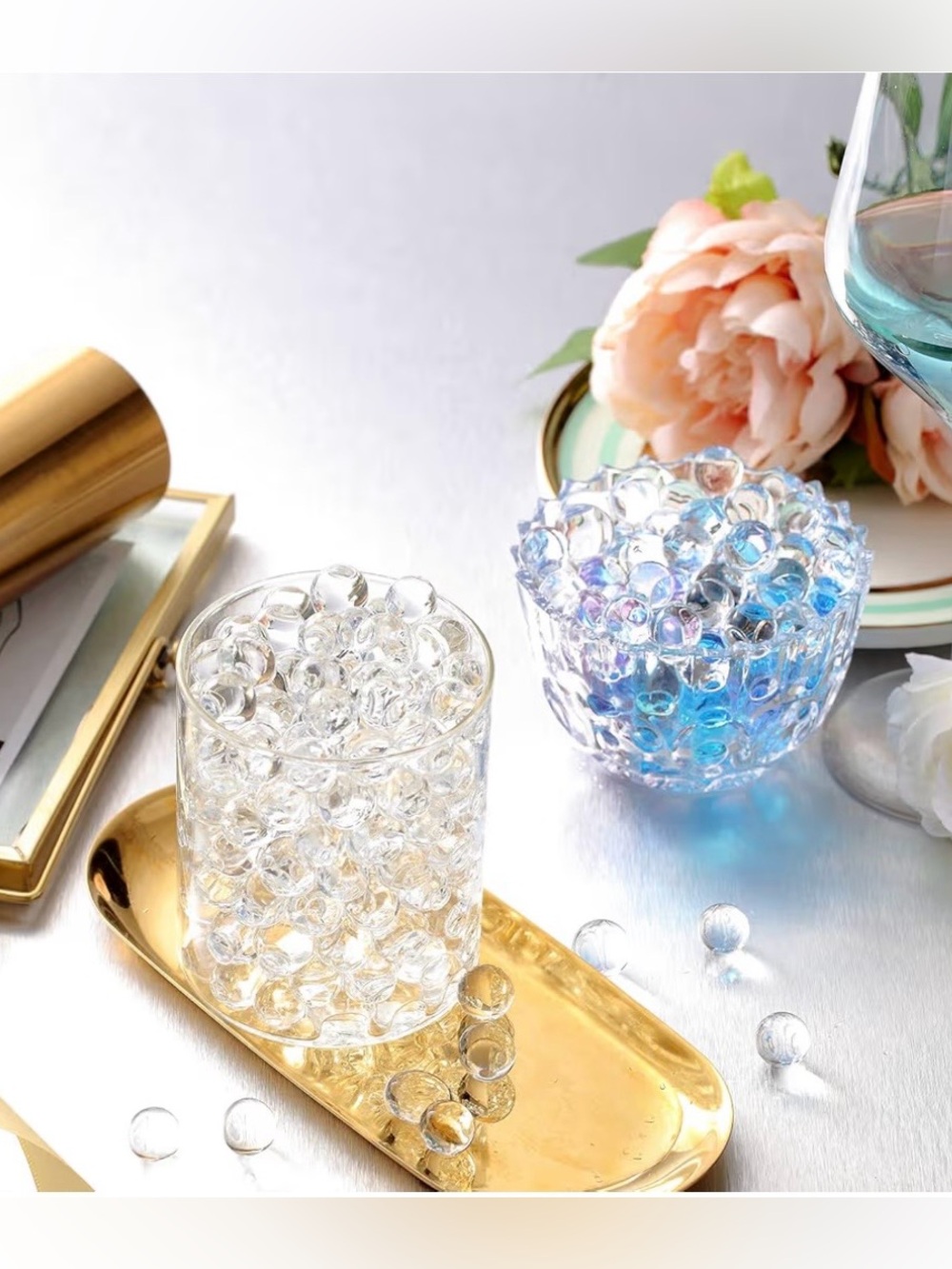 Clear Water Gel Beads - 140,000 Decorative Floral Water Beads NWT